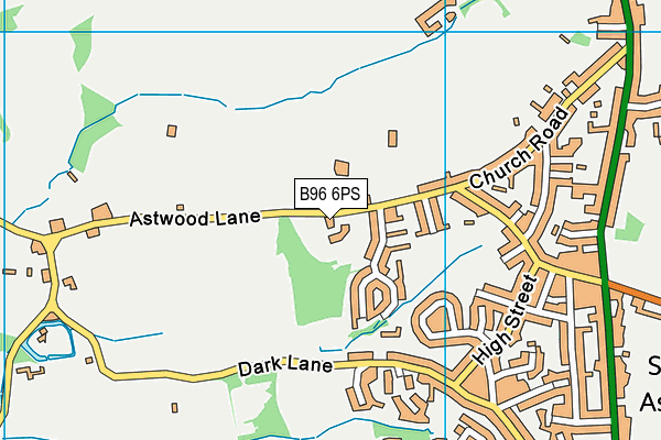 B96 6PS map - OS VectorMap District (Ordnance Survey)