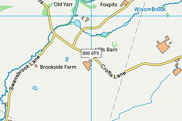 B96 6PX map - OS VectorMap District (Ordnance Survey)