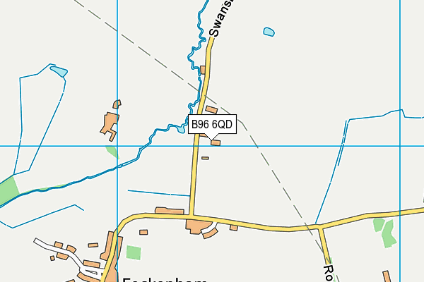 Feckenham CofE Primary School map (B96 6QD) - OS VectorMap District (Ordnance Survey)