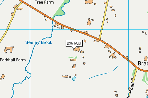 B96 6QU map - OS VectorMap District (Ordnance Survey)