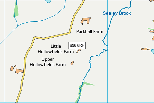 B96 6RH map - OS VectorMap District (Ordnance Survey)