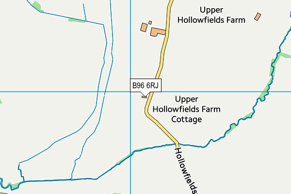 B96 6RJ map - OS VectorMap District (Ordnance Survey)