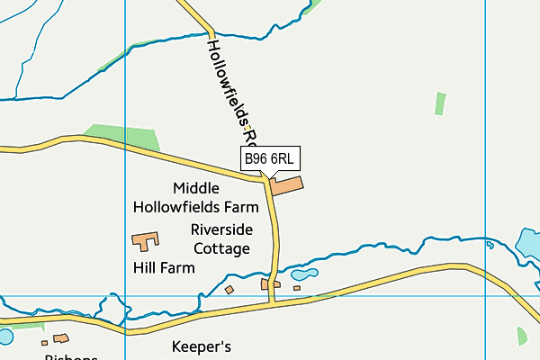 B96 6RL map - OS VectorMap District (Ordnance Survey)