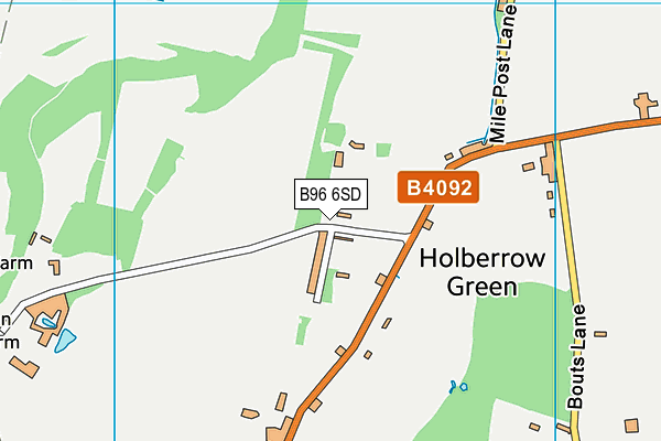 B96 6SD map - OS VectorMap District (Ordnance Survey)