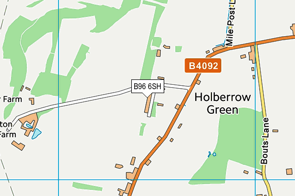 B96 6SH map - OS VectorMap District (Ordnance Survey)