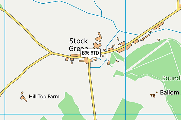 B96 6TD map - OS VectorMap District (Ordnance Survey)