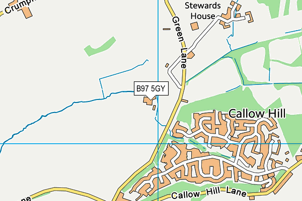 B97 5GY map - OS VectorMap District (Ordnance Survey)