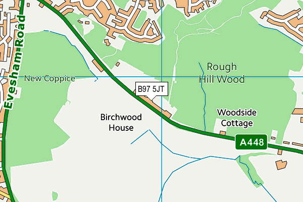 B97 5JT map - OS VectorMap District (Ordnance Survey)