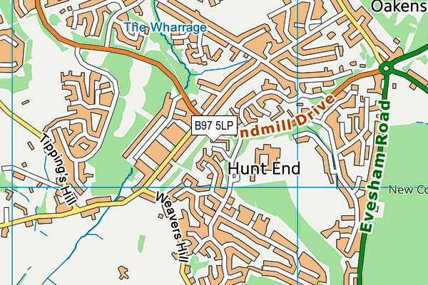 B97 5LP map - OS VectorMap District (Ordnance Survey)