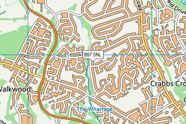 B97 5NL map - OS VectorMap District (Ordnance Survey)