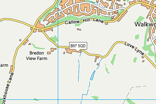 B97 5QD map - OS VectorMap District (Ordnance Survey)