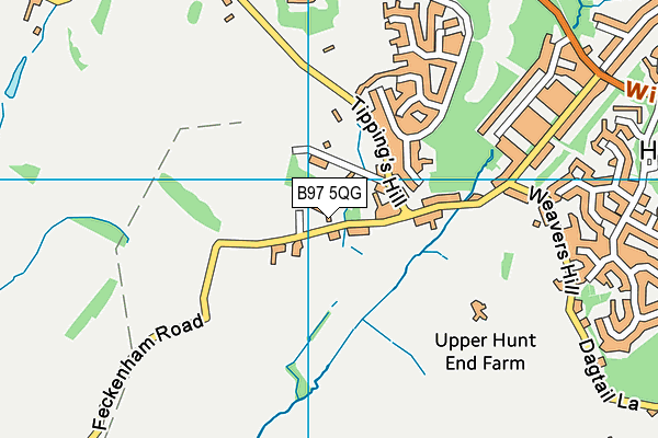 B97 5QG map - OS VectorMap District (Ordnance Survey)