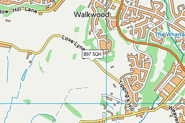 B97 5QH map - OS VectorMap District (Ordnance Survey)