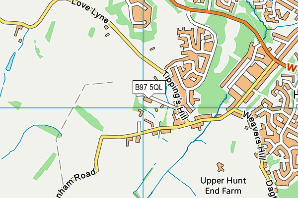 B97 5QL map - OS VectorMap District (Ordnance Survey)