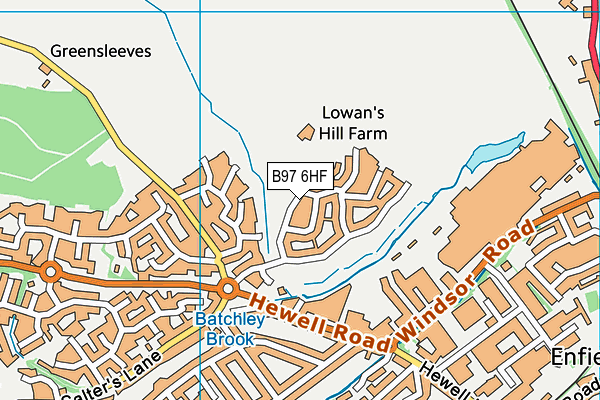 Holyoakes Field First School map (B97 6HF) - OS VectorMap District (Ordnance Survey)