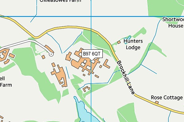 B97 6QT map - OS VectorMap District (Ordnance Survey)