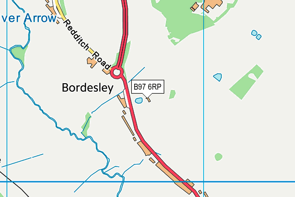 B97 6RP map - OS VectorMap District (Ordnance Survey)