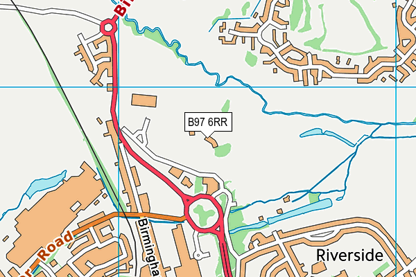 B97 6RR map - OS VectorMap District (Ordnance Survey)