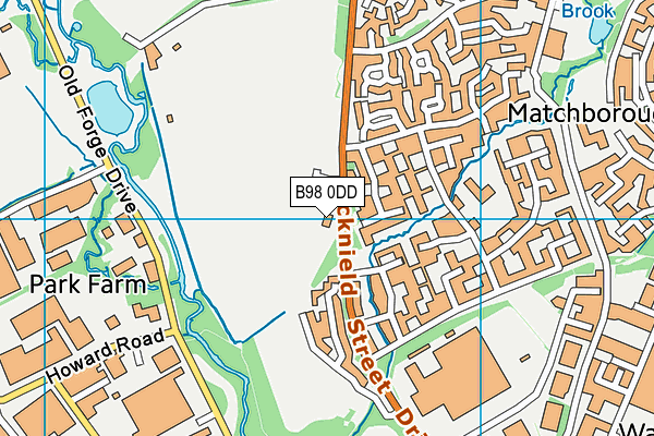 Ipsley Park map (B98 0DD) - OS VectorMap District (Ordnance Survey)