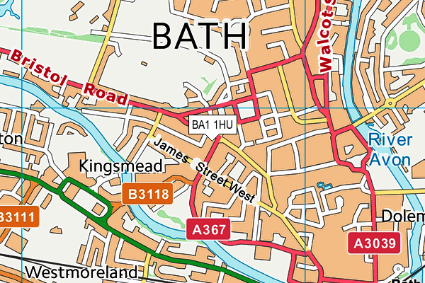 Map of 16, ST. JAMES'S SQUARE BATH LIMITED at district scale
