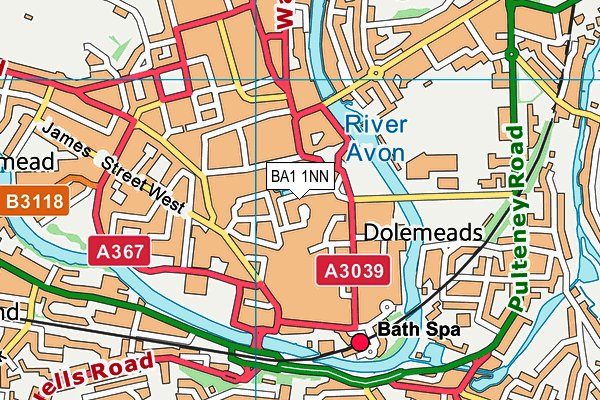 BA1 1NN map - OS VectorMap District (Ordnance Survey)