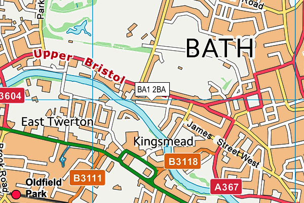 BA1 2BA map - OS VectorMap District (Ordnance Survey)