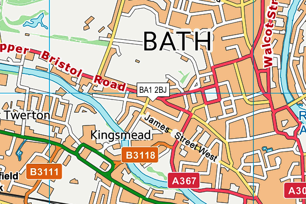 BA1 2BJ map - OS VectorMap District (Ordnance Survey)