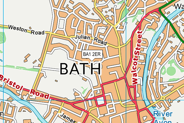 BA1 2ER map - OS VectorMap District (Ordnance Survey)