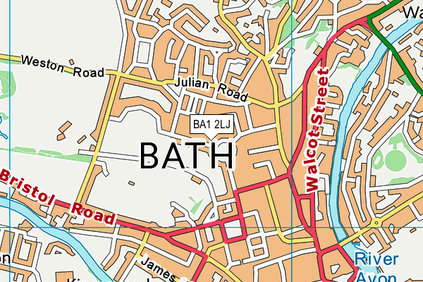 BA1 2LJ map - OS VectorMap District (Ordnance Survey)