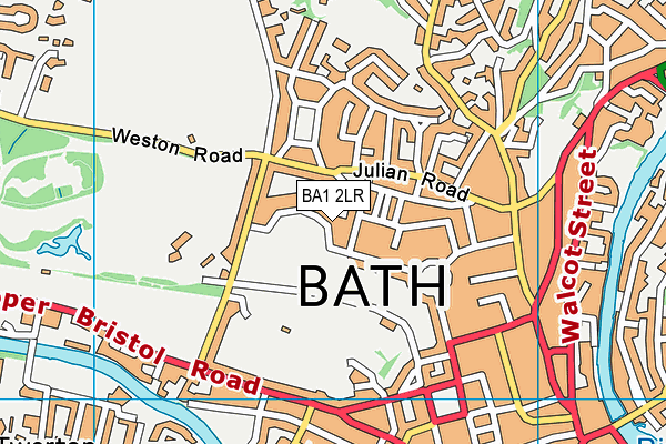 BA1 2LR map - OS VectorMap District (Ordnance Survey)