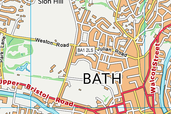 The Royal Crescent Hotel & Spa map (BA1 2LS) - OS VectorMap District (Ordnance Survey)