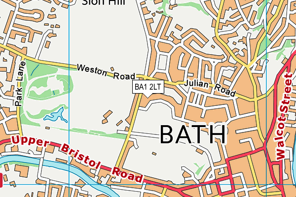 BA1 2LT map - OS VectorMap District (Ordnance Survey)