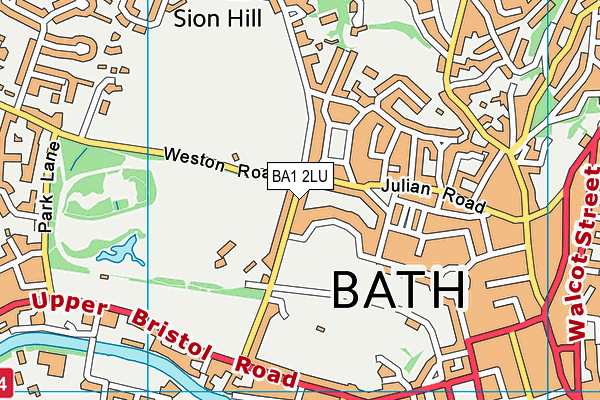 BA1 2LU map - OS VectorMap District (Ordnance Survey)