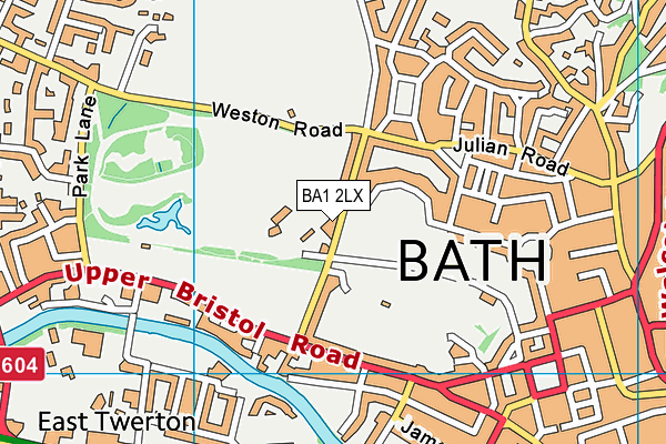 BA1 2LX map - OS VectorMap District (Ordnance Survey)