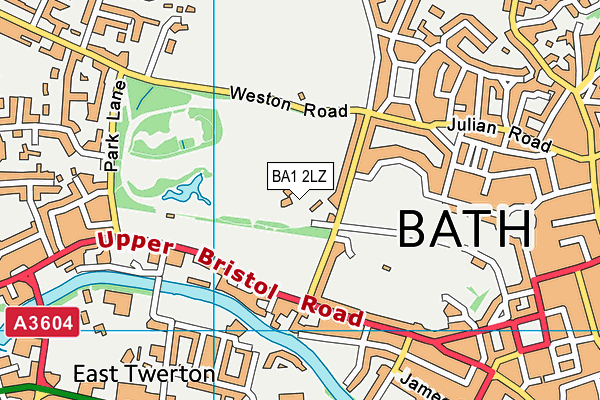 BA1 2LZ map - OS VectorMap District (Ordnance Survey)