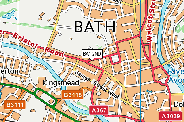 BA1 2ND map - OS VectorMap District (Ordnance Survey)