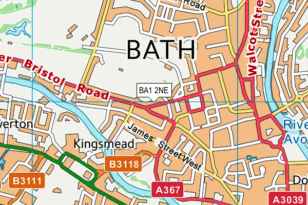 BA1 2NE map - OS VectorMap District (Ordnance Survey)
