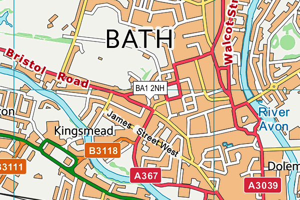 BA1 2NH map - OS VectorMap District (Ordnance Survey)