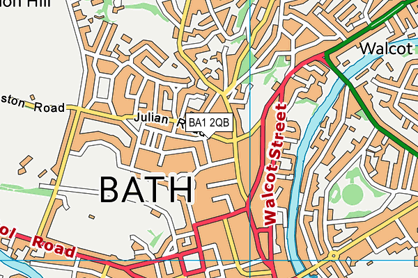 BA1 2QB map - OS VectorMap District (Ordnance Survey)