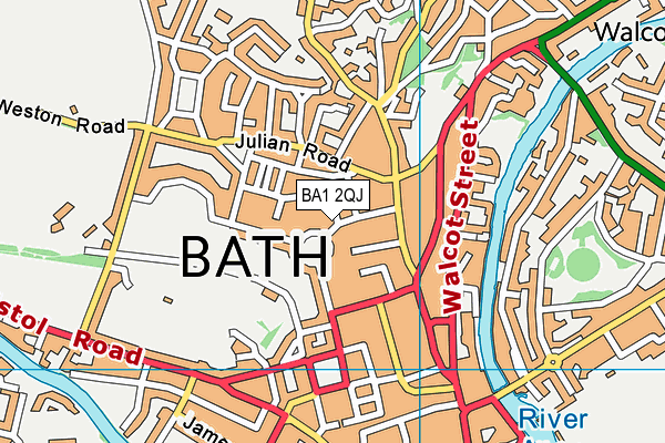 BA1 2QJ map - OS VectorMap District (Ordnance Survey)
