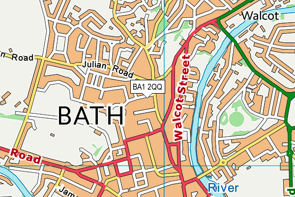 BA1 2QQ map - OS VectorMap District (Ordnance Survey)