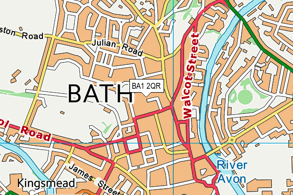 BA1 2QR map - OS VectorMap District (Ordnance Survey)