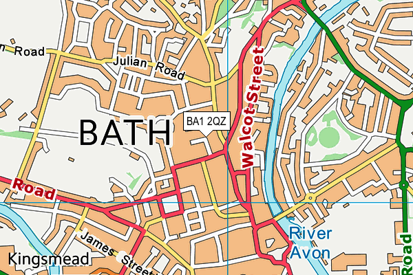 BA1 2QZ map - OS VectorMap District (Ordnance Survey)