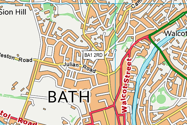 BA1 2RD map - OS VectorMap District (Ordnance Survey)