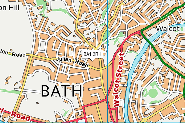BA1 2RH map - OS VectorMap District (Ordnance Survey)