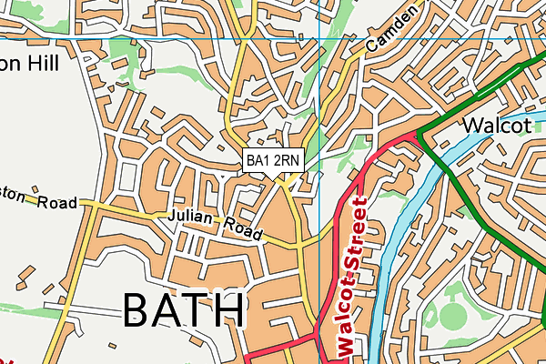 BA1 2RN map - OS VectorMap District (Ordnance Survey)