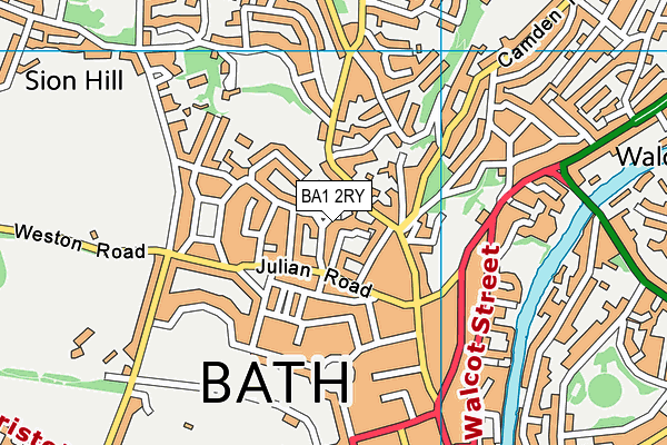 BA1 2RY map - OS VectorMap District (Ordnance Survey)