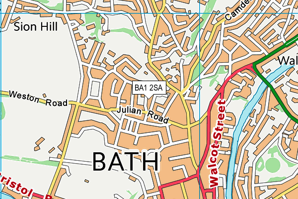BA1 2SA map - OS VectorMap District (Ordnance Survey)