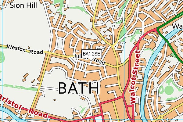 BA1 2SE map - OS VectorMap District (Ordnance Survey)
