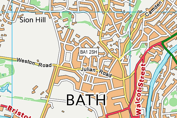 BA1 2SH map - OS VectorMap District (Ordnance Survey)